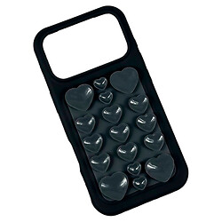 Чохол (накладка) Apple iPhone 17 Pro Max, 3D Heart Pop, Чорний