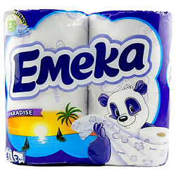 Набор туалетной бумаги EMEKA Paradise, 3 слоя, 4 шт/уп.
