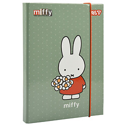 Папка В5 для зошитів на гумці картонна "Miffy", Yes