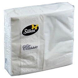 Серветки паперові Silken Classic, 1 шар, 33х33 см, 50 шт/пач.
