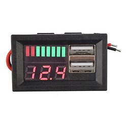 Зарядний пристрій для акумуляторів Dual USB 5V 2A Battery Capacity Indicator RED