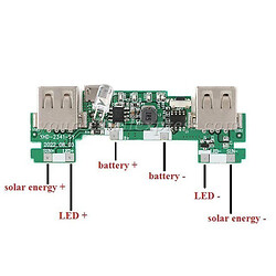 Зарядний пристрій для акумуляторів 2USB 5V2A SOLAR Power Bank Module