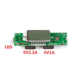 Зарядний пристрій для акумуляторів Double USB Charger 5V 2.1A 1A LCD Display