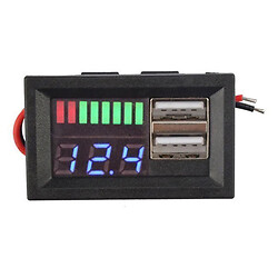 Зарядний пристрій для акумуляторів Dual USB 5V 2A Battery Capacity Indicator BLUE