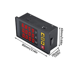 Вольтметр Trible Voltage Current Power Meter (Red Red Red)