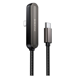 USB кабель Borofone BX125 Pacifico Apple iPhone SE 2022 / iPhone 14 Pro Max / iPhone 14 Plus / iPhone 14 Pro / iPhone 14 / iPhone 13 Pro / iPhone 13 Mini / iPhone 13 / iPhone 13 Pro Max / iPhone 12 Mini / iPhone 12 Pro Max, Lightning, 1.0 м., Черный