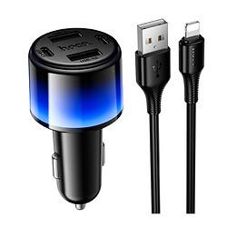 АЗУ Hoco Z69 Vivido Apple iPhone SE 2022 / iPhone 14 Pro Max / iPhone 14 Plus / iPhone 14 Pro / iPhone 14 / iPhone 13 Pro / iPhone 13 Mini / iPhone 13 / iPhone 13 Pro Max / iPhone 12 Mini / iPhone 12 Pro Max / iPhone 12 Pro, С кабелем, Lightning, Черный