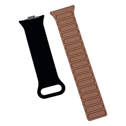 Ремешок Xiaomi Redmi Watch 4 / Redmi Watch 5 / Redmi Watch 6 / Smart Band 10 Pro / Smart Band 8 / Smart Band 9, Segment, Brown-Black, Коричневый