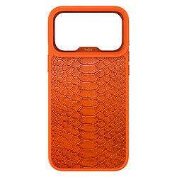 Чехол (накладка) Apple iPhone 17 Pro, Kajsa Snake Pattern, MagSafe, Orange Plus O-Ring, Оранжевый
