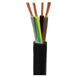 Кабель силовой H07RN-F, 4x1.5mm2, Черный