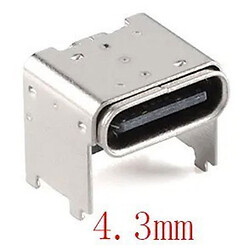 USB разъем USB-3.1 Type-C Female Horizontal 4.3 16P