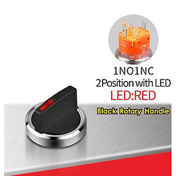 Поворотний перемикач LB19X5-X11Z-R5-24V-Black