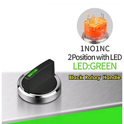Поворотный переключатель LB22X5-X11Z-G5-24V-Black