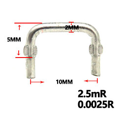 Шунт 2.5mR (0.0025R) 10mm 2mm Constantan Resistor