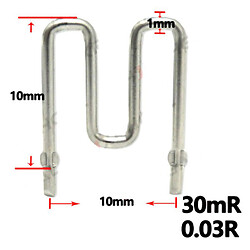 Шунт 30mR (0.03R) 10mm 1mm Constantan Resistor