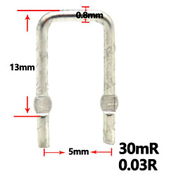Шунт 30mR (0.03R) 5mm 0.8mm Constantan Resistor