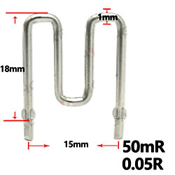 Шунт 50mR (0.05R) 15mm 1mm Constantan Resistor