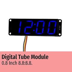 Отладочная плата TM1652 0.8 Inch 8.8:8.8. BLUE