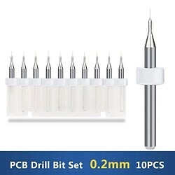 Сверло для печатной платы PCB drill Set 0.2mm 10pcs