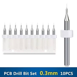 Сверло для печатной платы PCB drill Set 0.3mm 10pcs