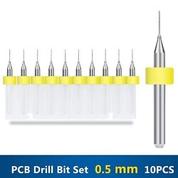 Сверло для печатной платы PCB drill Set 0.5mm 10pcs