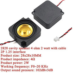 Динамік 2828_Cavity Speaker 4R 2W 2P-1.25