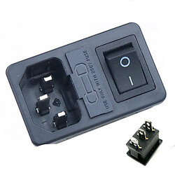 Разъем питания 220v ACFH-BLACK-3pin
