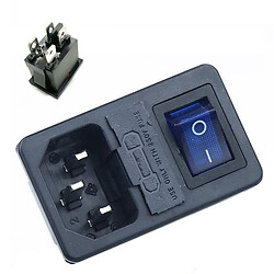 Разъем питания 220v ACFH-BLUE-4pin