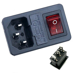 Роз'єм живлення 220v ACFH-RED-3pin