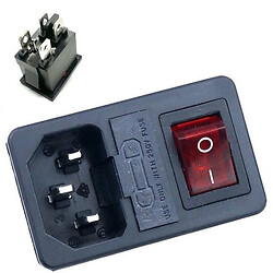 Роз'єм живлення 220v ACFH-RED-4pin