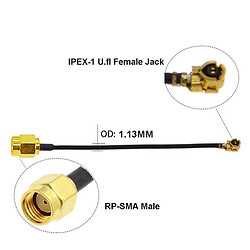 Кабель-перехідник RF CAB-RF-IPEX/RP-SMA-J-300