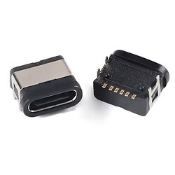 USB разъем WP-Type-C 6PIN 4 Fixed Pin DIP