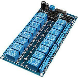 Релейные модули Arduino 16 Channel 12V State Relay Module High Level Trigger