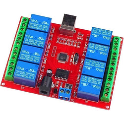 Релейные модули Arduino 8-Channel USB Relay Module 5V