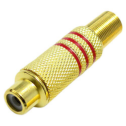 Гніздо кабелю RCA HM-150 Gold, Червоний