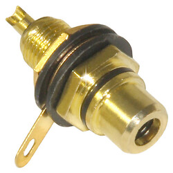 Гніздо на панель HD-0002rca Gold, Чорний