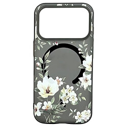 Чохол (накладка) Apple iPhone 14 Pro, Matte Spring Bloom, MagSafe, Чорний