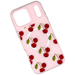 Чехол (накладка) Apple iPhone 15 Pro Max, Matte Summer Vibe, MagSafe, Pink Cherries, Рисунок