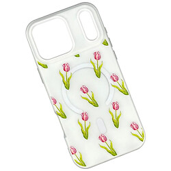 Чохол (накладка) Samsung A355 Galaxy A35 / A356 Galaxy A35 5G, Matte Summer Vibe, White Tulips, MagSafe, Малюнок