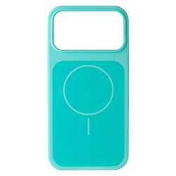 Чехол (накладка) Apple iPhone 17 Pro / iPhone 18 Pro, Air Beats Two Colors, MagSafe, Turquoise, Бирюзовый