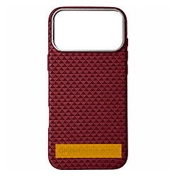 Чехол (накладка) Apple iPhone 15 Pro Max, KVZV Triangular Pattern, MagSafe, Красный