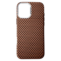 Чехол (накладка) Apple iPhone 17, KVZV Triangular Pattern, MagSafe, Khaki, Зеленый