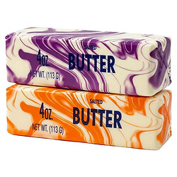 Сквиш-антистресс "Масло, butter squishy", мрамор, 14 см, микс цветов, Mic
