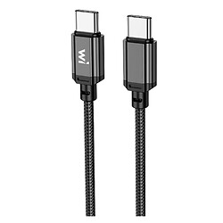 USB кабель Wibrand Cobra, Type-C, 1.0 м., Чорний