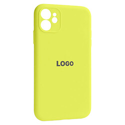 Чохол (накладка) Apple iPhone 12, Original Soft Case, Flash Lime, Жовтий