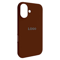 Чехол (накладка) Apple iPhone 16, Original Soft Case, Dark Brown, Коричневый
