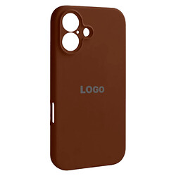 Чехол (накладка) Apple iPhone 16, Original Soft Case, Dark Brown, Коричневый