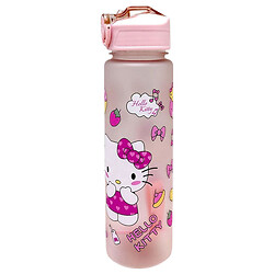Пляшка для води "Sanrio: HelloKitty", місткість 750 мл, пластикова, трубочка, ремінець, в пакеті, Mic, Рожевий