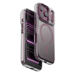 Чохол (накладка) Apple iPhone 17 Pro / iPhone 18 Pro, Puloka Resplendent, MagSafe, Dark Cherry, Бордовий