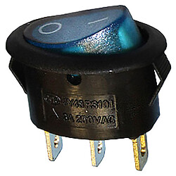 Переключатель клавишный KCD1-101N-9-LED ON-OFF, Синий